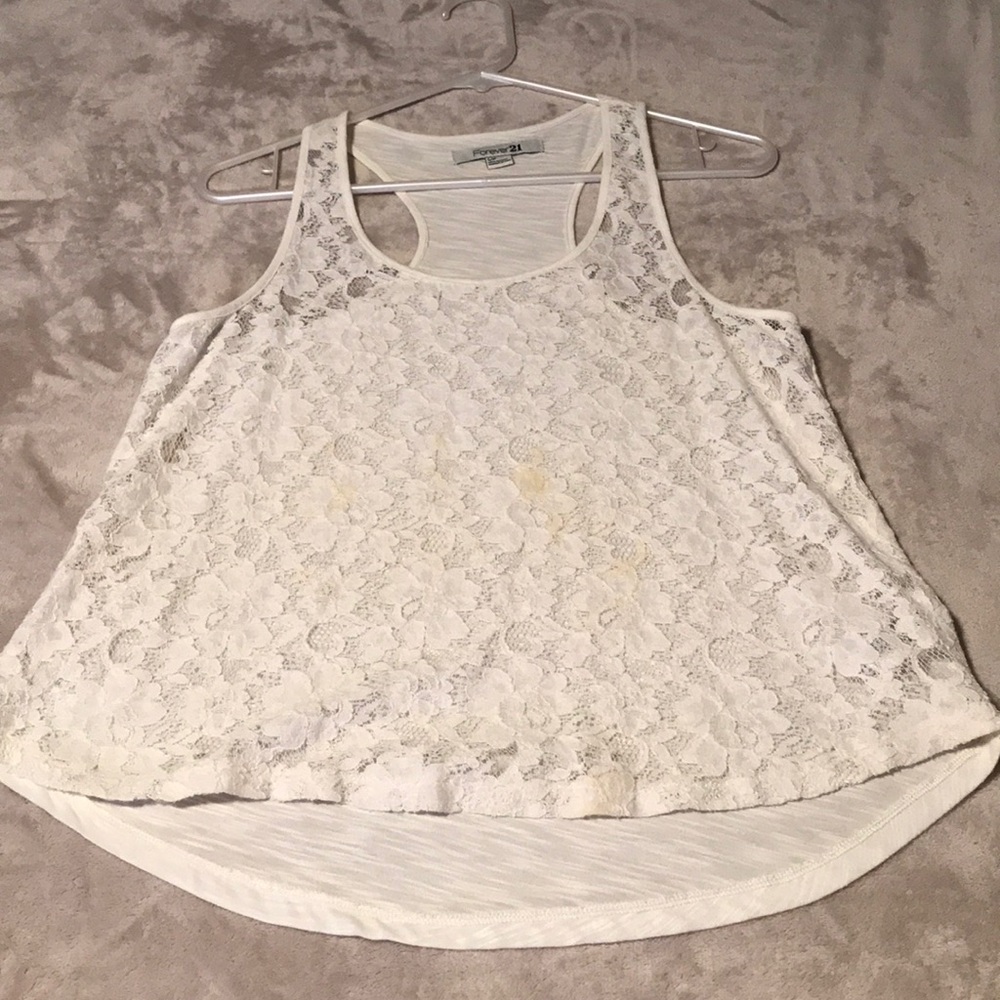 White Tank Top Forever 21